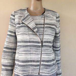 LOFT Tweed Moto Jacket